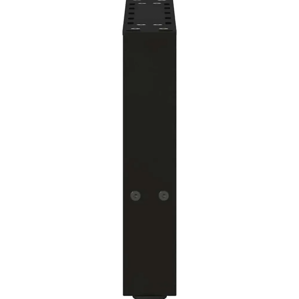 vidaXL Accesorios Para Mesas-Patas para mesa de centro negras (2 unidades, 30 x 31 cm, acero)