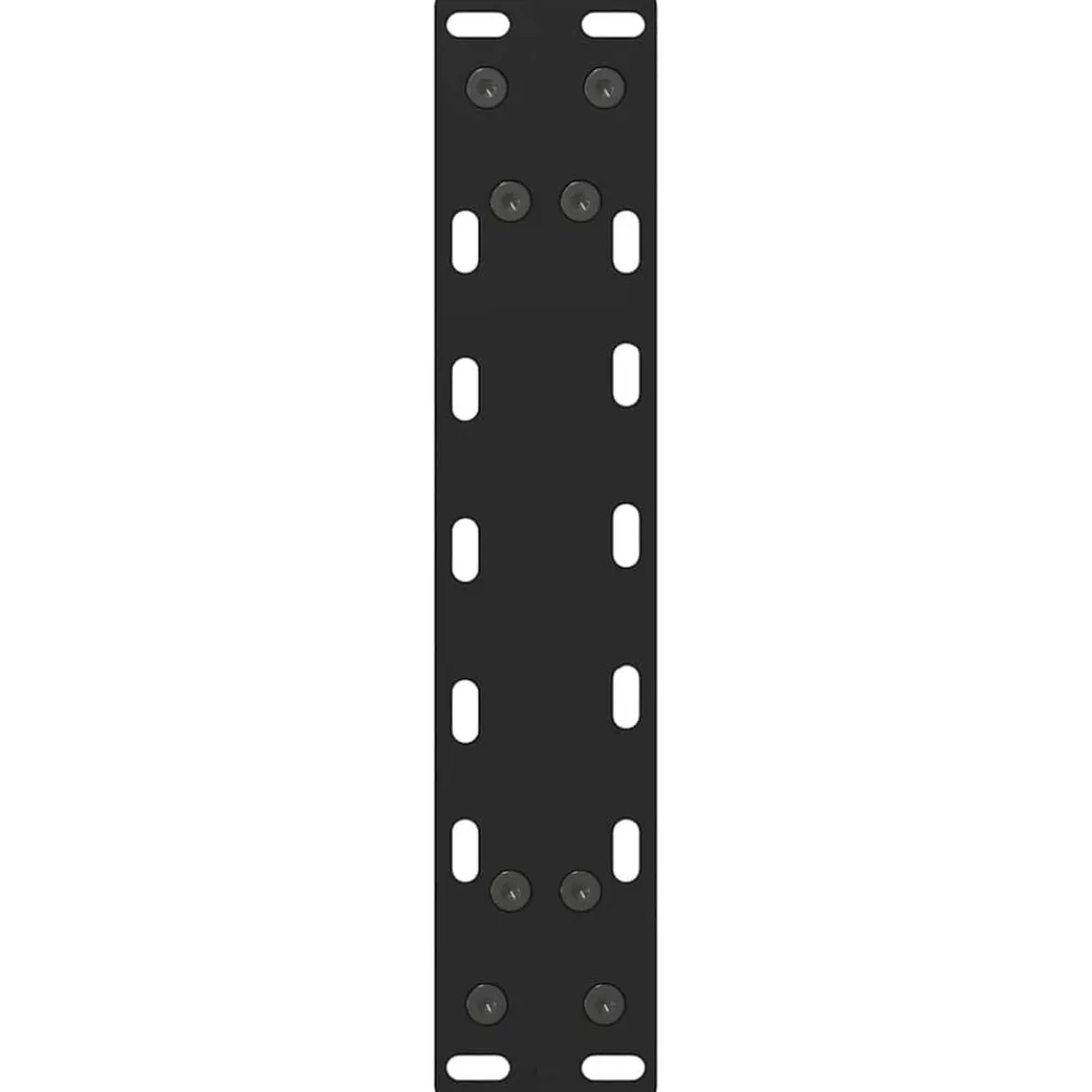 vidaXL Accesorios Para Mesas-Patas para mesa de centro negras (2 unidades, 30 x 31 cm, acero)