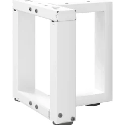 vidaXL Patas para mesa de centro en forma de T (2 unidades), color , 30 x 25 x (30-31) cm, acero Blanco Hot