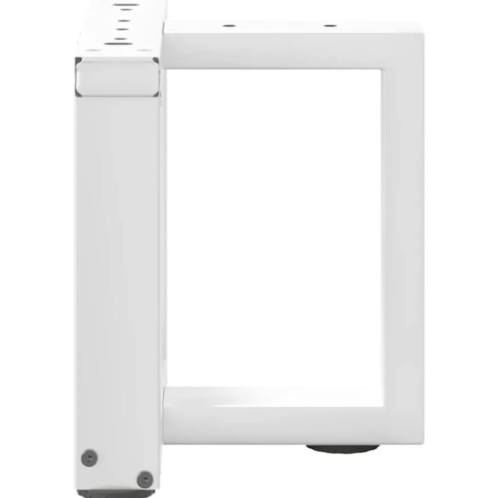 vidaXL Patas para mesa de centro en forma de T (2 unidades), color , 30 x 25 x (30-31) cm, acero Blanco Hot