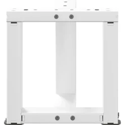 vidaXL Patas para mesa de centro en forma de T (2 unidades), color , 30 x 25 x (30-31) cm, acero Blanco Hot