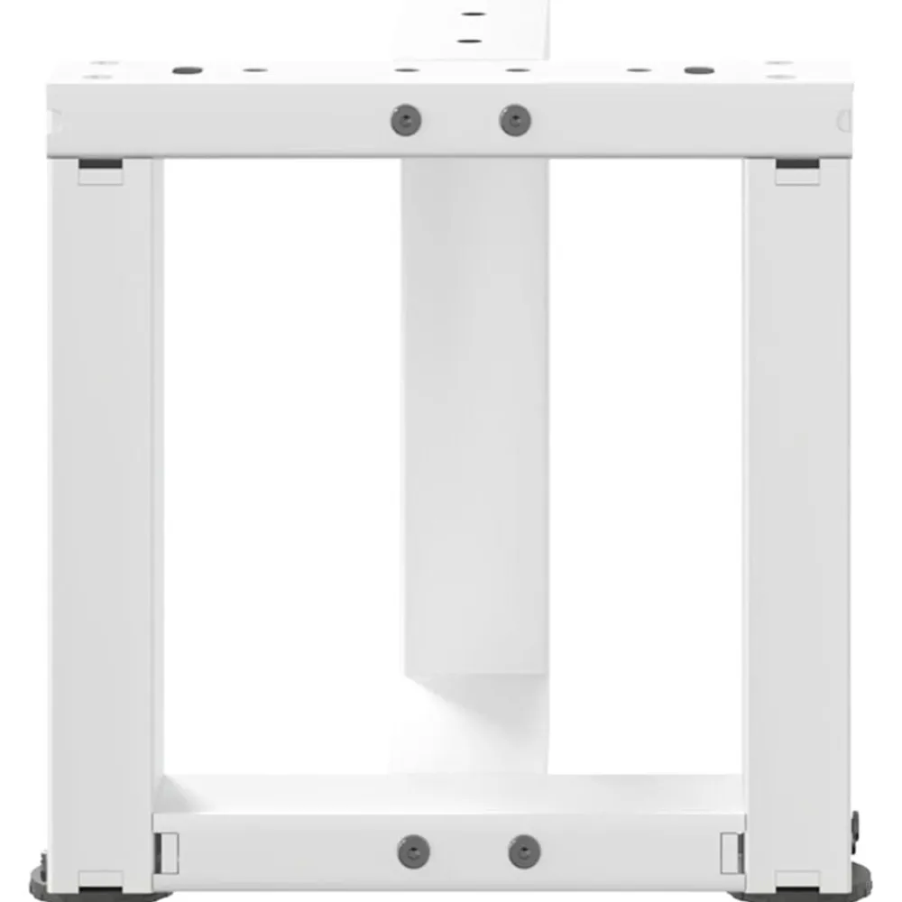 vidaXL Patas para mesa de centro en forma de T (2 unidades), color , 30 x 25 x (30-31) cm, acero Blanco Hot