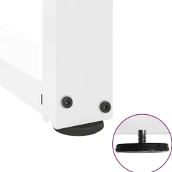 vidaXL Patas para mesa de centro en forma de T (2 unidades), color , 30 x 25 x (30-31) cm, acero Blanco Hot