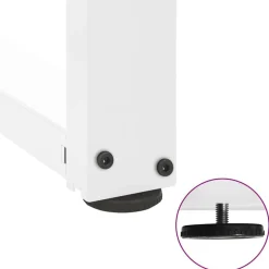 vidaXL Patas para mesa de centro en forma de T (2 unidades), color , 30 x 25 x (30-31) cm, acero Blanco Hot