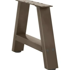 vidaXL Patas para mesa de centro en forma de A (2 unidades, 30 x 30-31 cm, acero) Natural