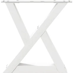 vidaXL Patas para mesa de centro (2 unidades), color , 30 x (30-31,3) cm, acero Blanco Online