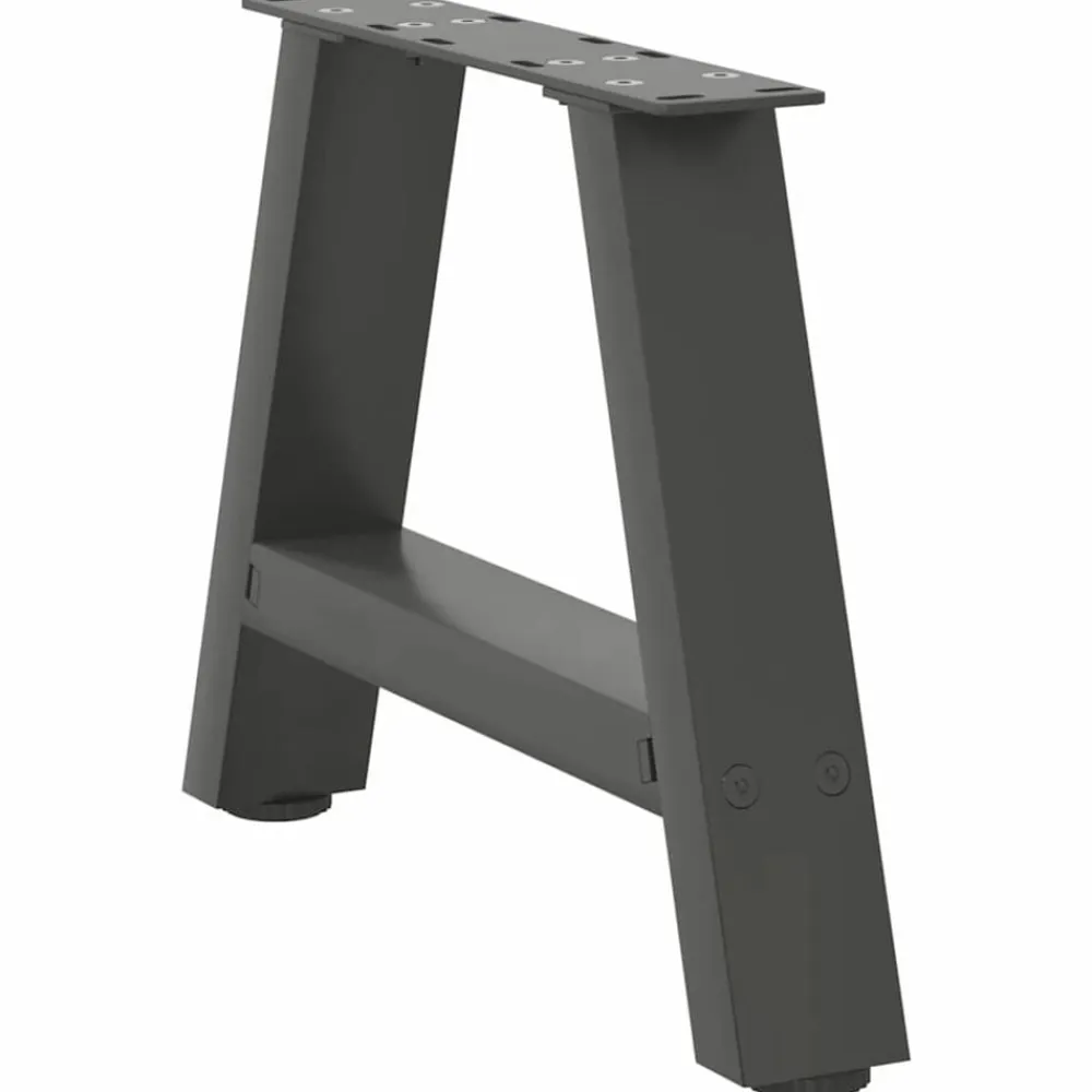vidaXL Patas para mesa de centro en forma de A (2 unidades), , 30 x (30-31) cm, acero Antracita Online