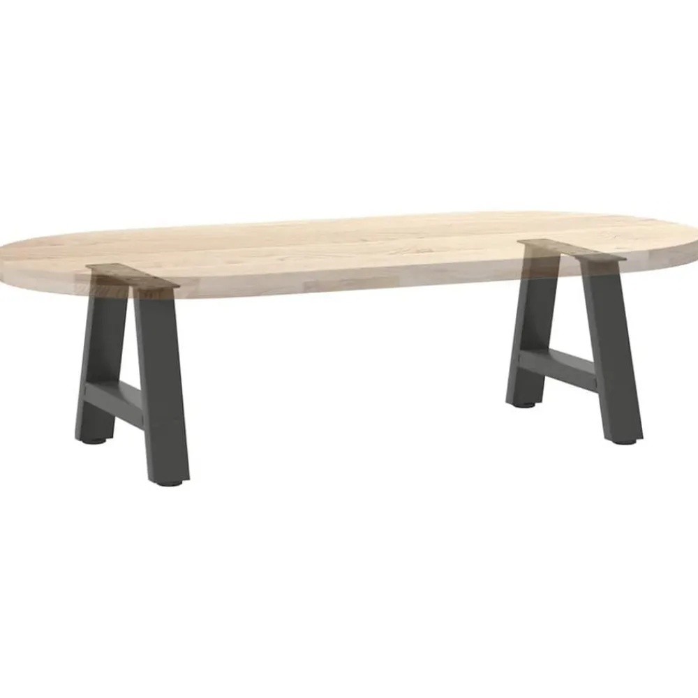 vidaXL Patas para mesa de centro en forma de A (2 unidades), , 30 x (30-31) cm, acero Antracita Online