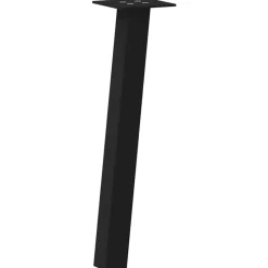 vidaXL Patas para mesa de centro (4 unidades), color , 30 cm, acero Negro Discount