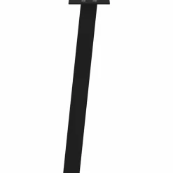 vidaXL Patas para mesa de centro (4 unidades), color , 30 cm, acero Negro Discount