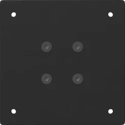 vidaXL Patas para mesa de centro (4 unidades), color , 30 cm, acero Negro Discount