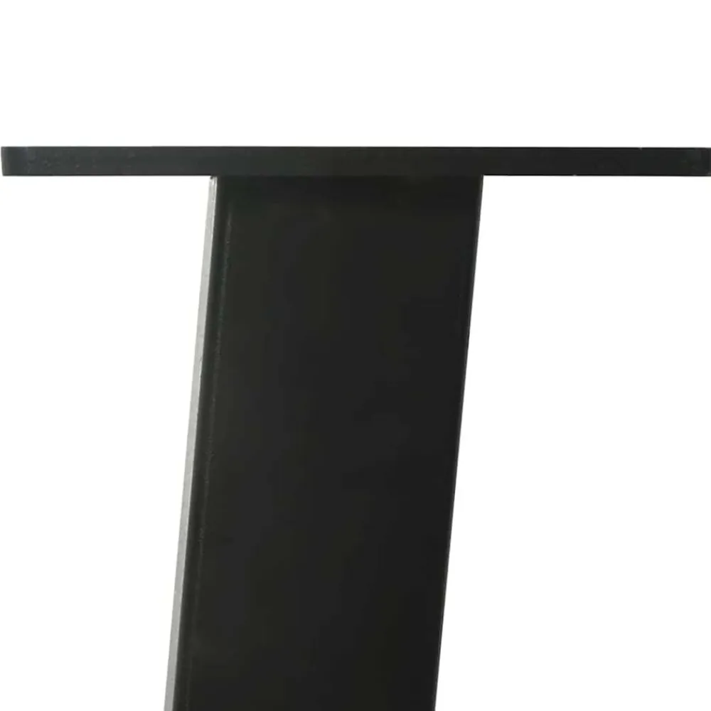 vidaXL Patas para mesa de centro (4 unidades), color , 30 cm, acero Negro Discount