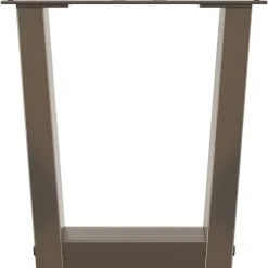 vidaXL Patas para mesa de centro en forma de V (2 unidades, acero , 30 x 30-31,3 cm) Natural Outlet