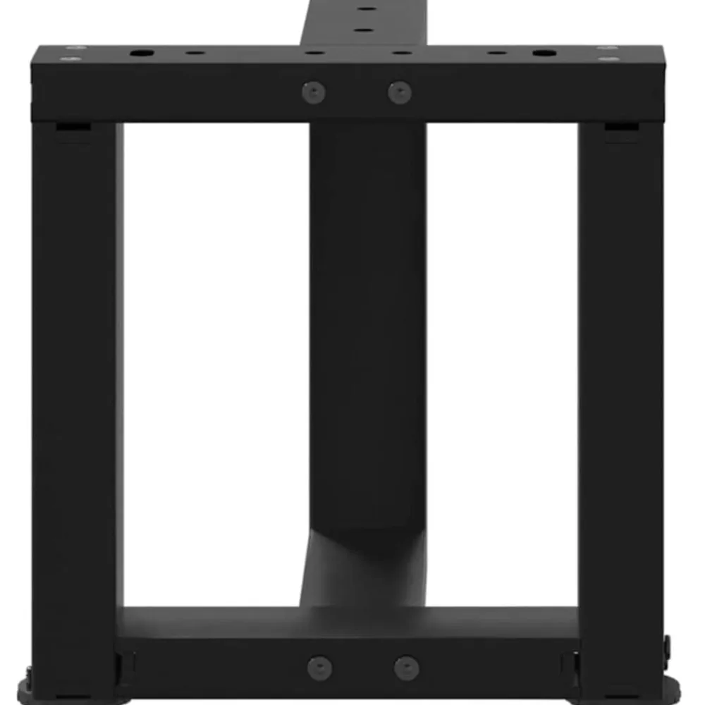 vidaXL Accesorios Para Mesas-Patas para mesa de centro en forma de T (2 unidades), color , 30 x 25 x (30-31) cm, acero