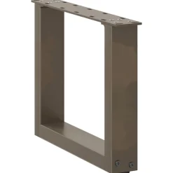 vidaXL Patas para mesa de centro en forma de U (2 unidades, acero , 30 x 30-31 cm) Natural New