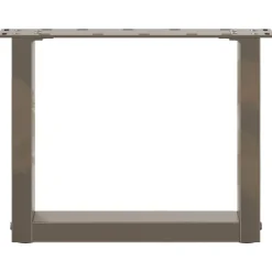 vidaXL Patas para mesa de centro en forma de U (2 unidades, acero , 30 x 30-31 cm) Natural New