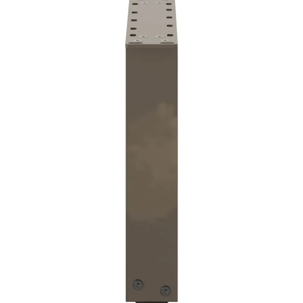 vidaXL Patas para mesa de centro en forma de U (2 unidades, acero , 30 x 30-31 cm) Natural New