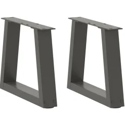 vidaXL Accesorios Para Mesas-Patas para mesa de centro en forma de V (2 unidades), , 30 x (30-31,3) cm, acero