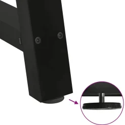 vidaXL Accesorios Para Mesas-Patas para mesa de centro en forma de A (2 unidades), color , 30 x (30-31) cm, acero
