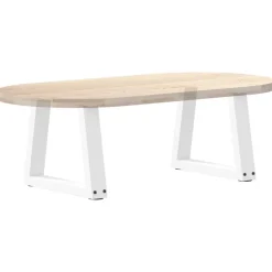vidaXL Accesorios Para Mesas-Patas para mesa de centro en forma de V (2 unidades), color , 30 x (30-31,3) cm, acero