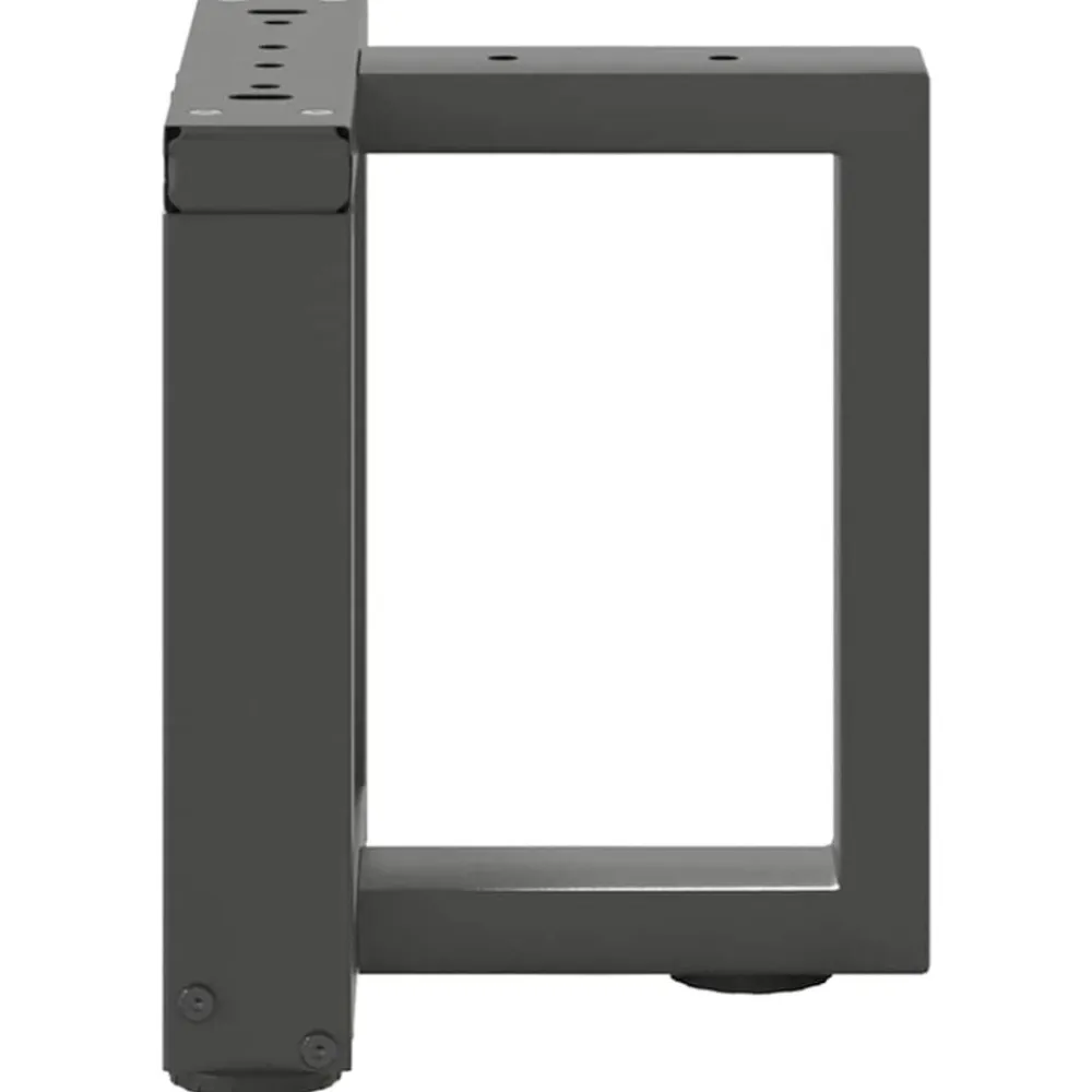 vidaXL Accesorios Para Mesas-Patas para mesa de centro en forma de T (2 unidades), , 30 x 25 x (30-31) cm, acero