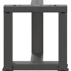 vidaXL Accesorios Para Mesas-Patas para mesa de centro en forma de T (2 unidades), , 30 x 25 x (30-31) cm, acero