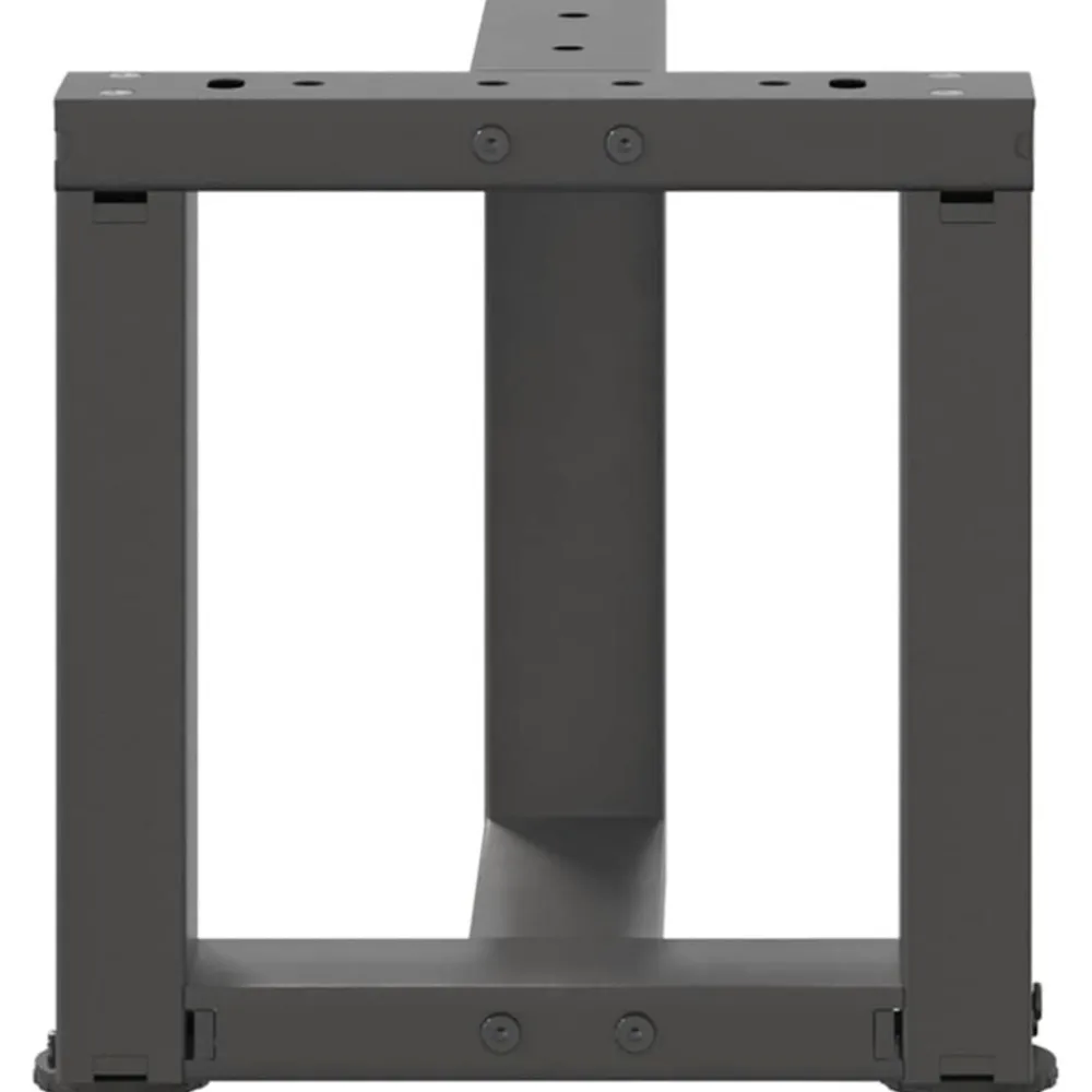 vidaXL Accesorios Para Mesas-Patas para mesa de centro en forma de T (2 unidades), , 30 x 25 x (30-31) cm, acero