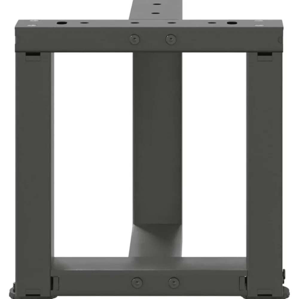 vidaXL Accesorios Para Mesas-Patas para mesa de centro en forma de T (2 unidades), , 30 x 25 x (30-31) cm, acero