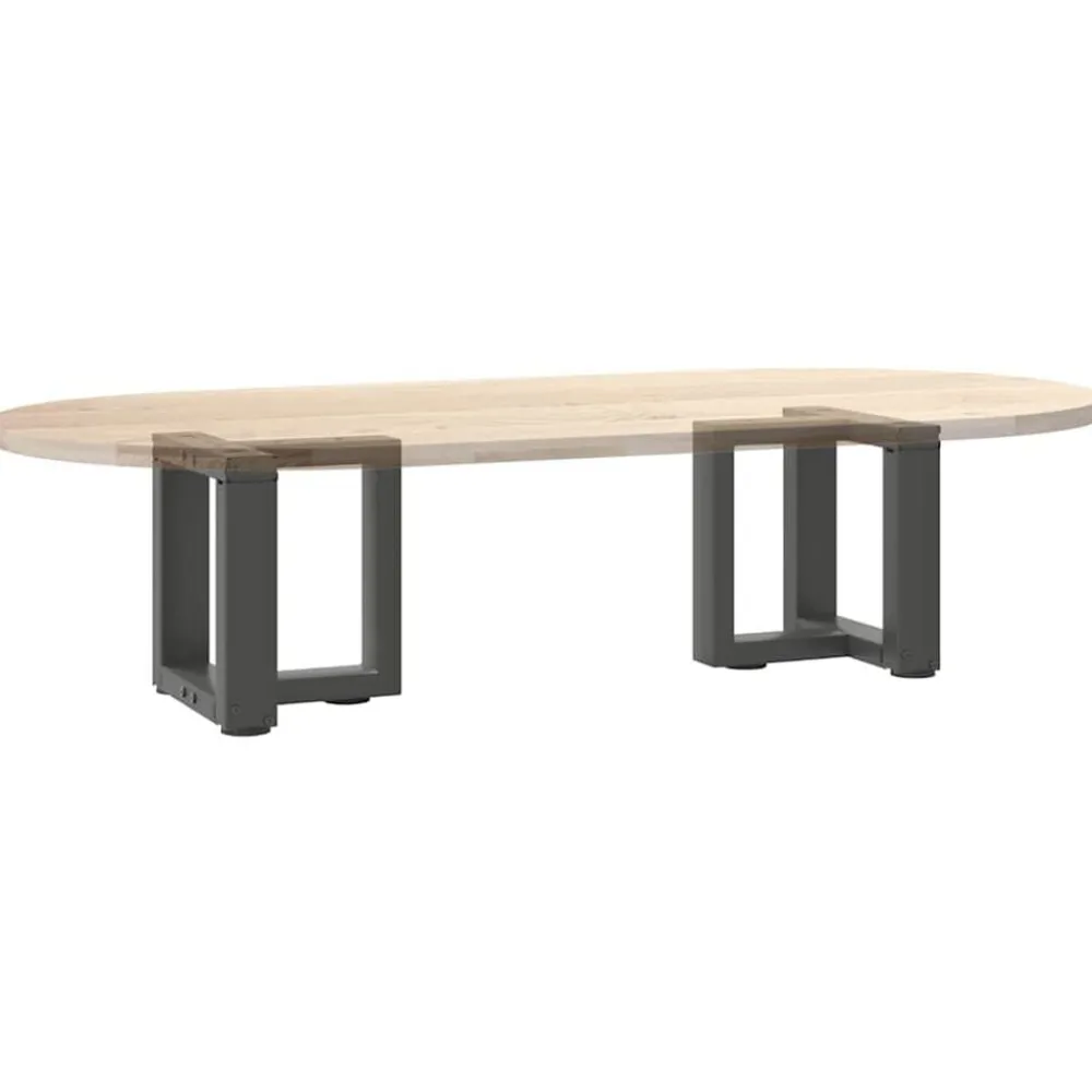 vidaXL Accesorios Para Mesas-Patas para mesa de centro en forma de T (2 unidades), , 30 x 25 x (30-31) cm, acero