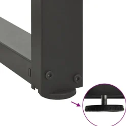 vidaXL Accesorios Para Mesas-Patas para mesa de centro en forma de T (2 unidades), , 30 x 25 x (30-31) cm, acero