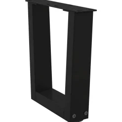 vidaXL Patas para mesa de centro en forma de V (2 unidades), color , 30 x (30-31,3) cm, acero Negro Discount