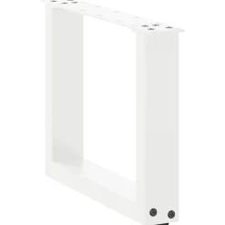 vidaXL Accesorios Para Mesas-Patas para mesa de centro en forma de U (2 unidades), color , 30 x (30-31) cm, acero