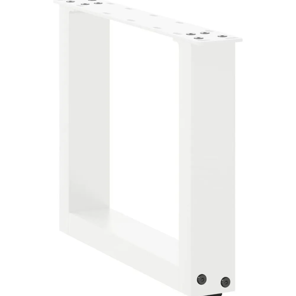 vidaXL Accesorios Para Mesas-Patas para mesa de centro en forma de U (2 unidades), color , 30 x (30-31) cm, acero