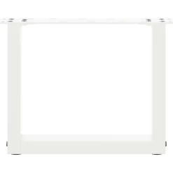 vidaXL Accesorios Para Mesas-Patas para mesa de centro en forma de U (2 unidades), color , 30 x (30-31) cm, acero