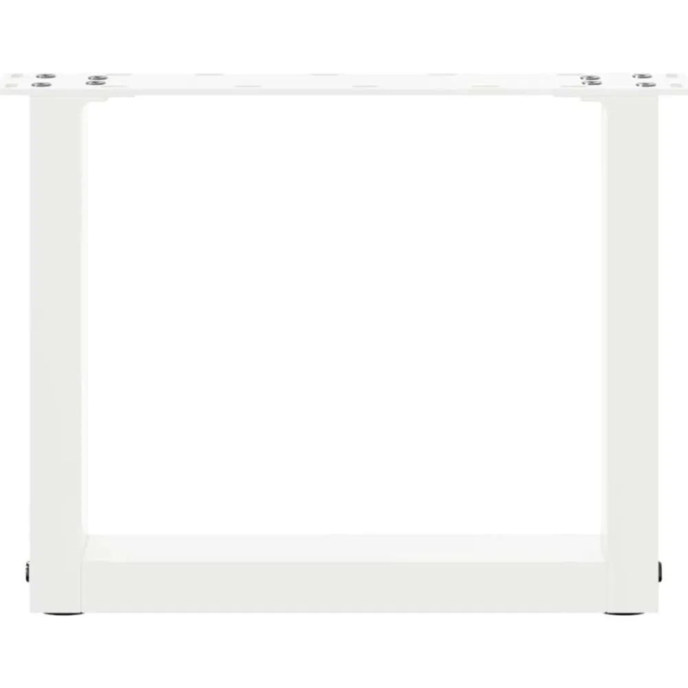 vidaXL Accesorios Para Mesas-Patas para mesa de centro en forma de U (2 unidades), color , 30 x (30-31) cm, acero