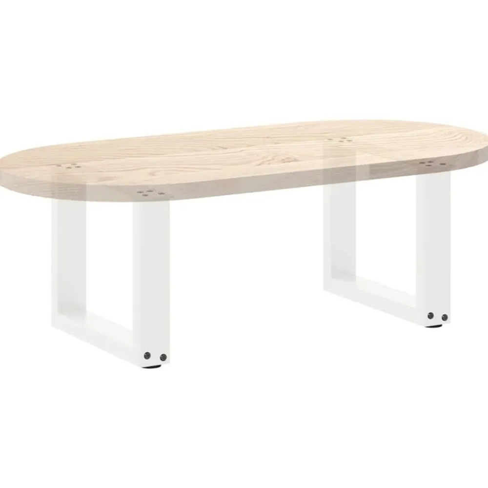 vidaXL Accesorios Para Mesas-Patas para mesa de centro en forma de U (2 unidades), color , 30 x (30-31) cm, acero