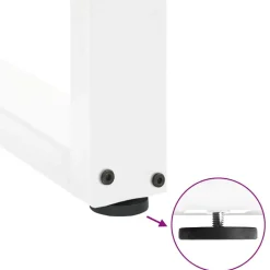 vidaXL Accesorios Para Mesas-Patas para mesa de centro en forma de U (2 unidades), color , 30 x (30-31) cm, acero