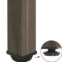 vidaXL Patas para mesa de centro 4 unidades acero 30-32 cm Acero Natural Online