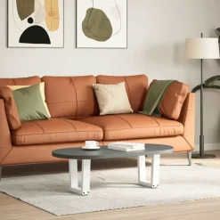 vidaXL Accesorios Para Mesas-Patas para mesa de centro en forma de V (2 unidades), color , 30 x (30-31,3) cm, acero