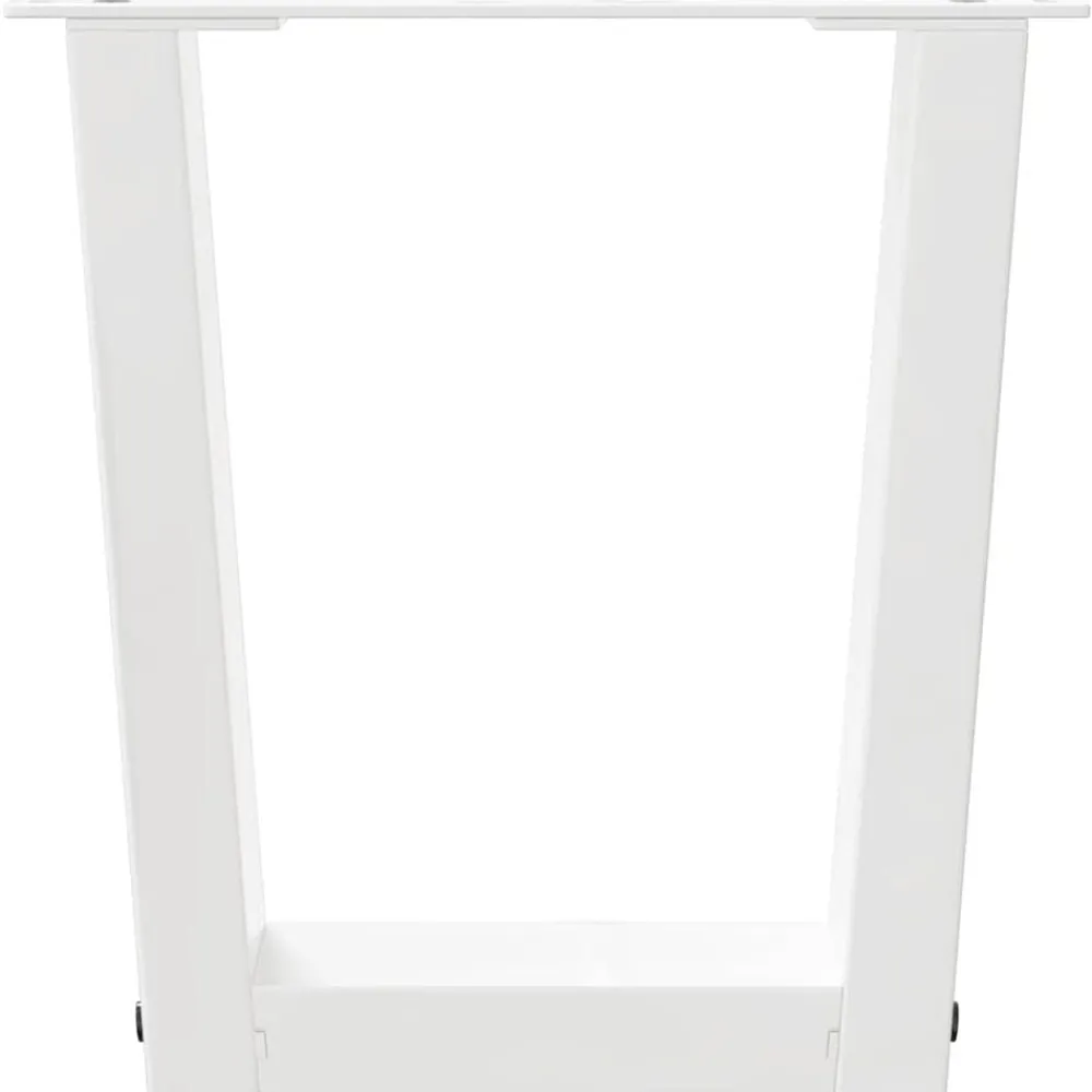 vidaXL Accesorios Para Mesas-Patas para mesa de centro en forma de V (2 unidades), color , 30 x (30-31,3) cm, acero