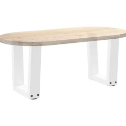 vidaXL Accesorios Para Mesas-Patas para mesa de centro en forma de V (2 unidades), color , 30 x (30-31,3) cm, acero