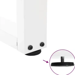 vidaXL Accesorios Para Mesas-Patas para mesa de centro en forma de V (2 unidades), color , 30 x (30-31,3) cm, acero