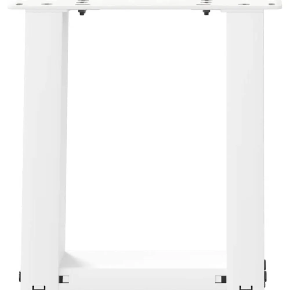 vidaXL Accesorios Para Mesas-Patas para mesa de centro en forma de U (2 unidades), color , 30 x (30-31) cm, acero
