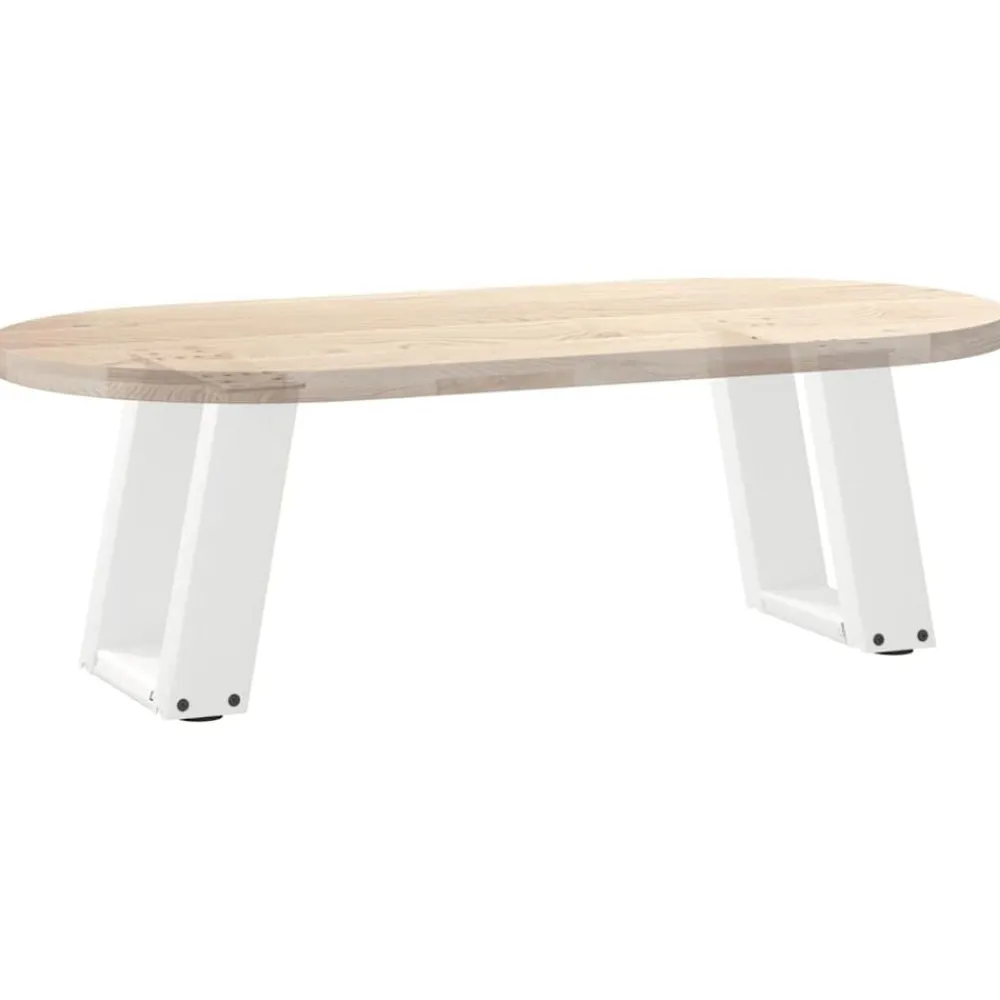 vidaXL Accesorios Para Mesas-Patas para mesa de centro en forma de U (2 unidades), color , 30 x (30-31) cm, acero