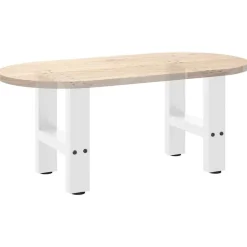 vidaXL Patas para mesa de centro blancas (2 unidades, 30 x 31 cm, acero) Blanco Hot