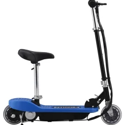 vidaXL Patinete eléctrico con asiento 120 W Azul Online