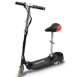 vidaXL Patinete eléctrico con asiento 120 W Negro