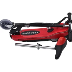 vidaXL Patinete para niños con asiento y LED 120 W Rojo Sale