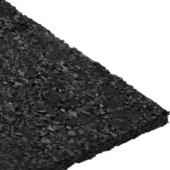 vidaXL Patio de gránulo de goma Negro 6 x 9 x 0,3 cm Goma
