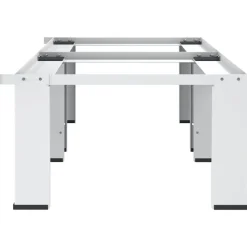 vidaXL Pedestal doble de la lavadora y la secadora Blanco Outlet